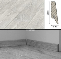 Плинтус МДФ Kronotex ламинированный D2800 Плинтус ламинированный МДФ Kronotex Дуб столичный светлый фото 2 | FLOORDEALER